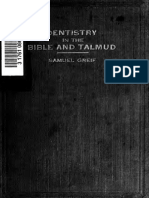 Dentistry in The Bible and Talmud 1918