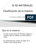 Sistemas de Materiales.clasificacion de La Materia