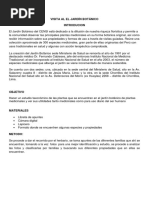 Informe de Jardin Botanico