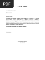 Carta Poder Simple