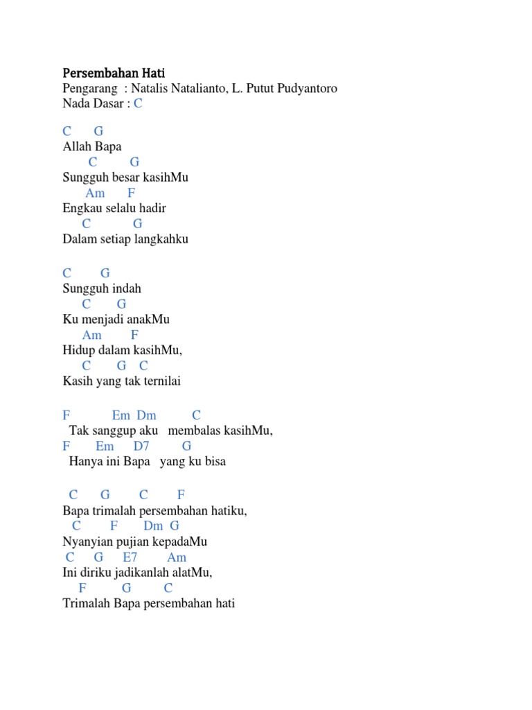 17 Chord Lagu Sekolah Minggu | Basgalanos