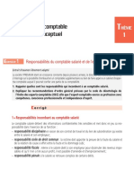 La Profession Comptable Et Le Cadre Conceptuel: Responsabilités Du Comptable Salarié Et de L'expert-Comptable