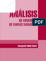 Analisis de Funciones de Varias - Valdes Castro, Concepcion PDF