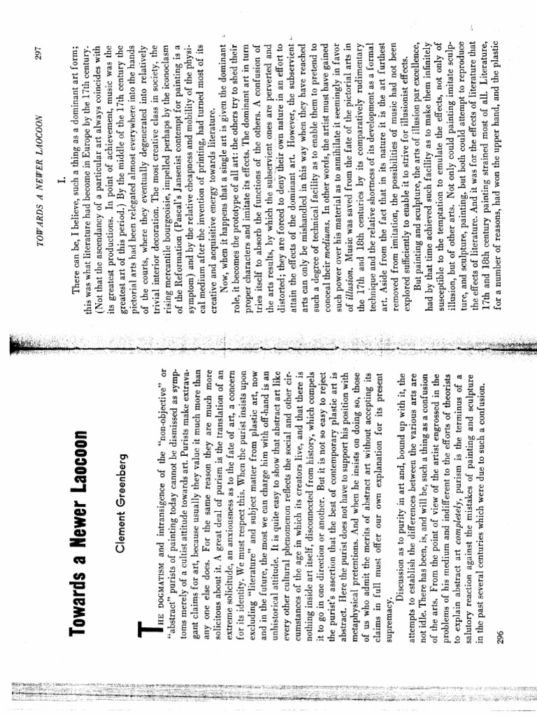 GREENBERG LAOCOON PDF