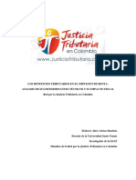 11. Documento Final Analisis Beneficios Tributarios Impuesto de Renta