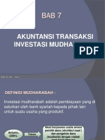 Bab 7 Akuntansi Transaksi Investasi Mudharabah