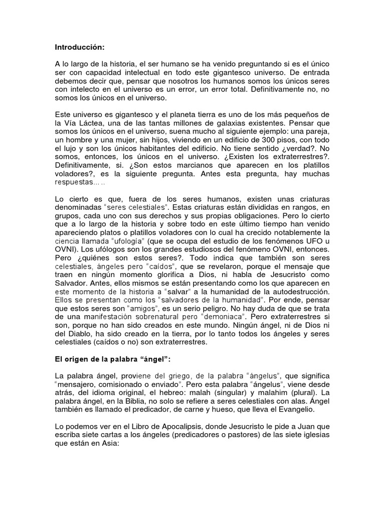 Introduccion Miguel Arcangel Espiritu