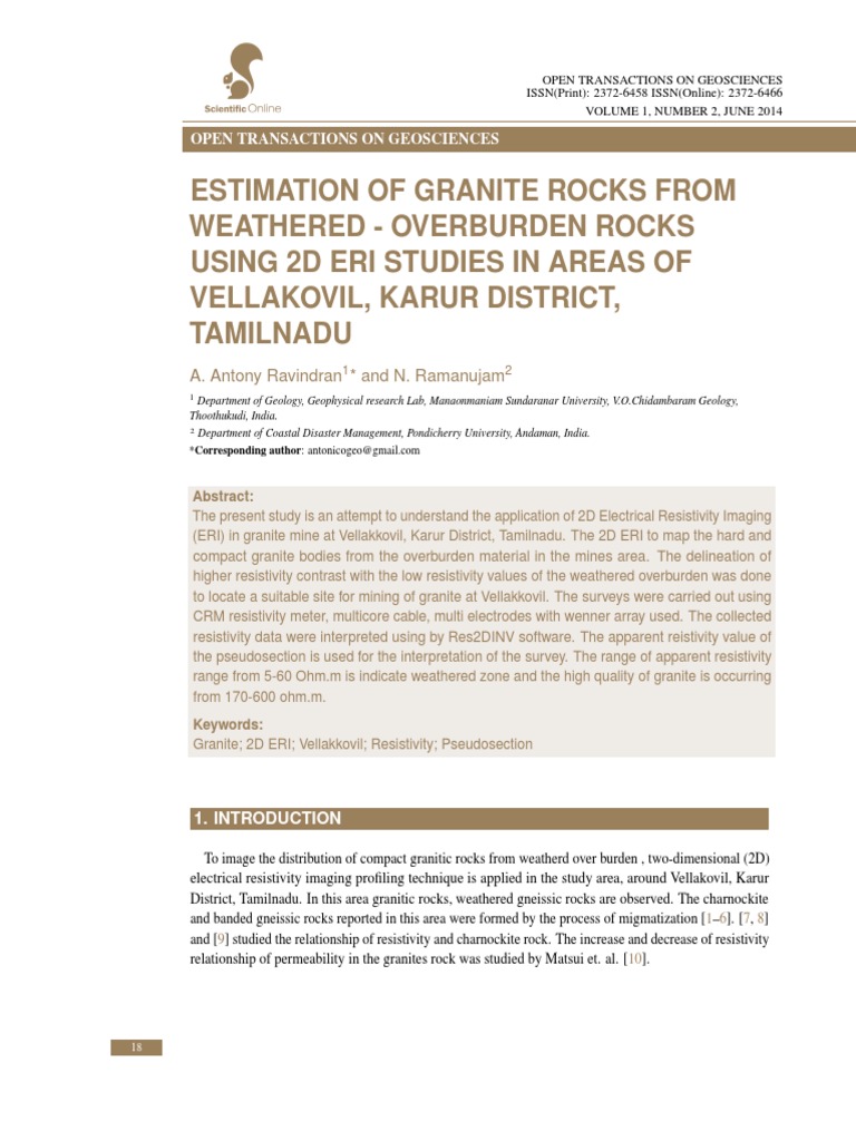 Resistivity Pdf Electrical Resistivity And Conductivity Earth Sciences