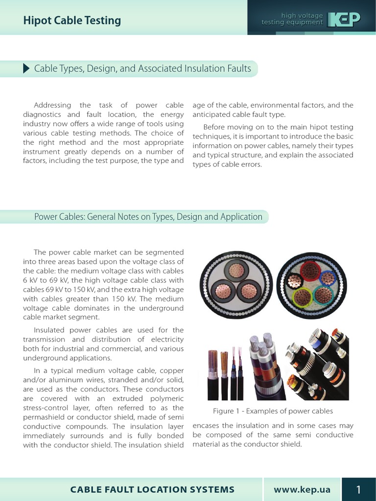 Hipot Cable Testing | PDF | Insulator (Electricity) | Coaxial Cable