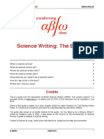 Science Writing: The Basics