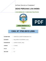 Teoría de La Responsabilidad Civil - Cas. #1762-2013 Lima