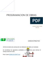 Programacion de Obras- Gantt