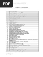 Algorithms Lab Viva Questions