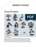 Cara Membuat Bonsai