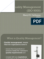 Quality Management(ISO 9000)