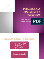 Pengelolaan Limbah Medis Puskesmas