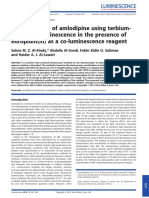 Determination of Amlodipine Using Terbium