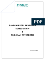 Panduan Perlaksanaan Kursus Sicw 2017