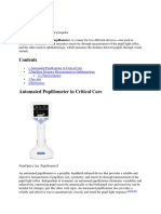 Pupilometer: Pupilometer, Also Spelled Pupillometer, Is A Name For Two Different Devices-One Used in