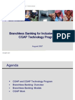 Branch Less Banking for Inclusive Finance Cgap Technology Program1