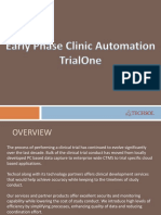 Early Phase Clinic Automation - TrialOne