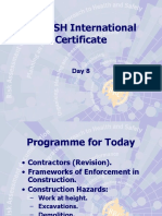 NEBOSH International Certificate Day 8 Programme
