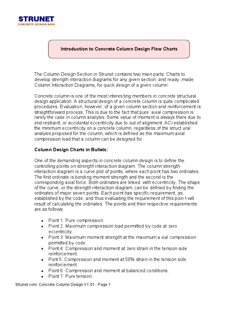 Concrete Column Design Charts Guide | PDF | Strength Of Materials | Column