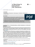 Critical Care of Acute Postoperative Neurosurgical Patients