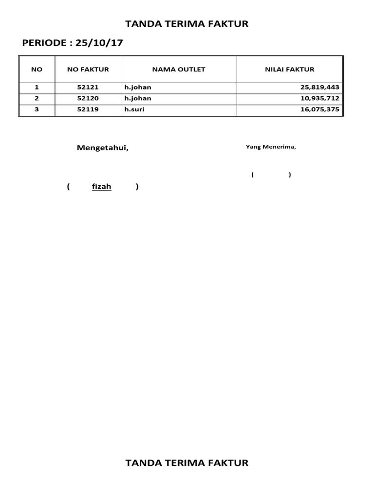 Tanda Terima Faktur PDF
