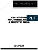 Electric Power Applications, Engine & Generator Sizing