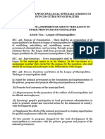 I - A Name The Appointive Local Officials Common To All Provinces/Cities/Municipalities