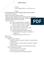 Proiect Didactic GR I
