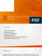 Earned Value Analysis: Variance at Completion