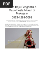 Download Sewa Baju Pengantin  Gaun Pesta Murah di Makassar 0823-1299-5599 by Makeup Wedding Makassar 081342740805 SN362677158 doc pdf