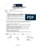 Examen Parcial 2017 2 Diseño en Concreto Armado II