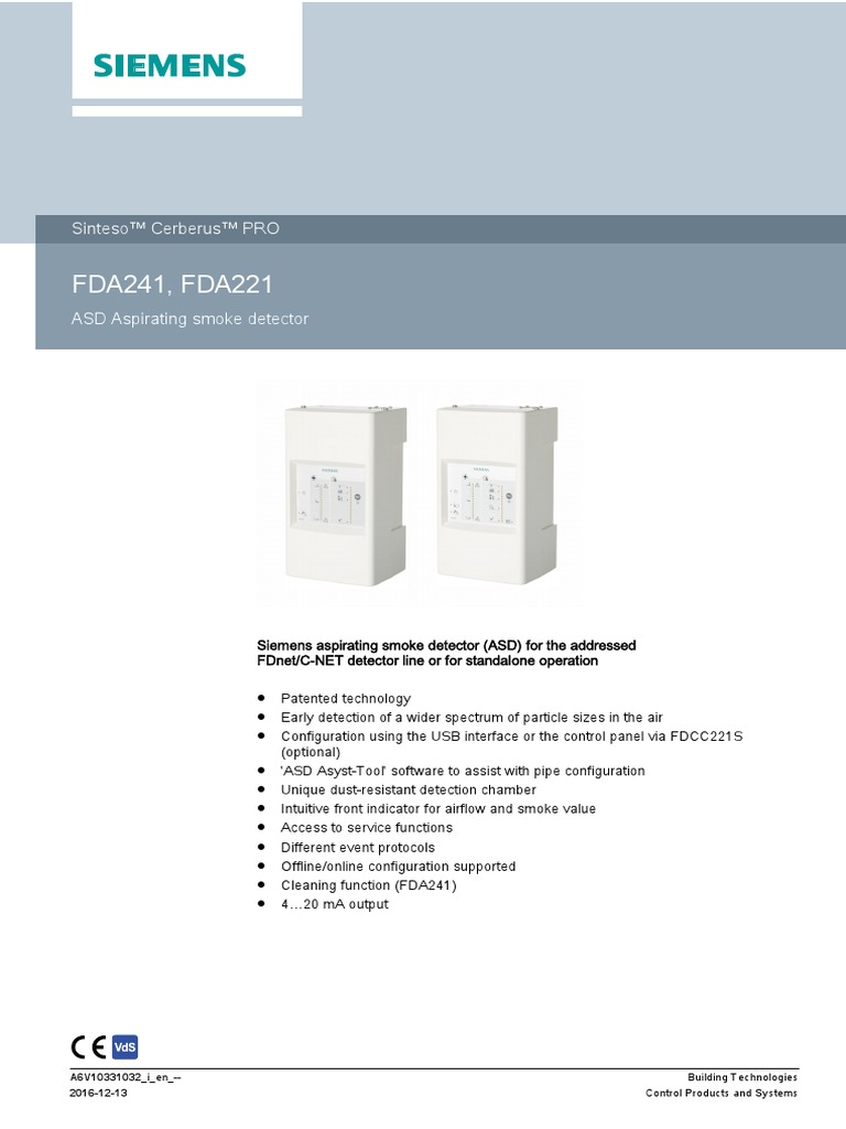 FDA241, FDA221: Sinteso™ Cerberus™ PRO | PDF | Manufactured Goods ...