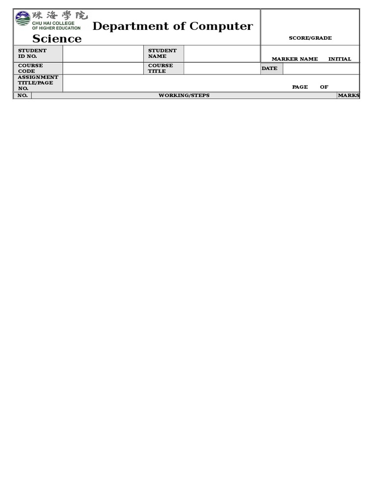 Department of Computer Science | PDF