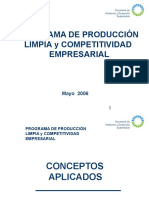 Programa de Producción Limpia Y Competitividad Empresarial: Mayo 2006