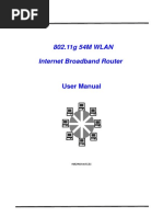 802.11g 54M WLAN: Internet Broadband Router