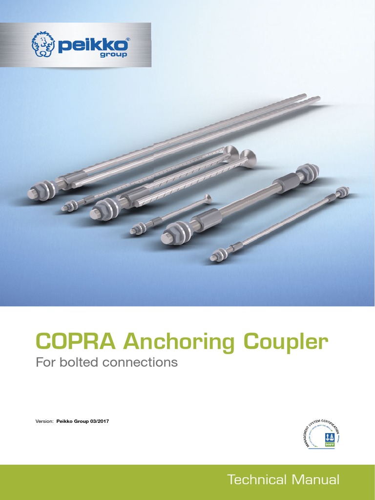 COPRA Anchoring Coupler: For Bolted Connections | PDF | Nut (Hardware ...