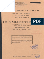 U.S.S. CHESTER (CA-27), TORPEDO DAMAGE - Solomon Islands, October 20, 1942 U.S.S. MINNEAPOLIS (CA PDF