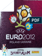Á Lbum de Cromos. Fútbol - Eurocopa 2012. Polonia-Ucrania (Edita Panini.2012) Completo