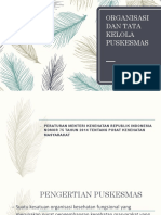 Organisasi Dan Tata Kelola Puskesmas PDF