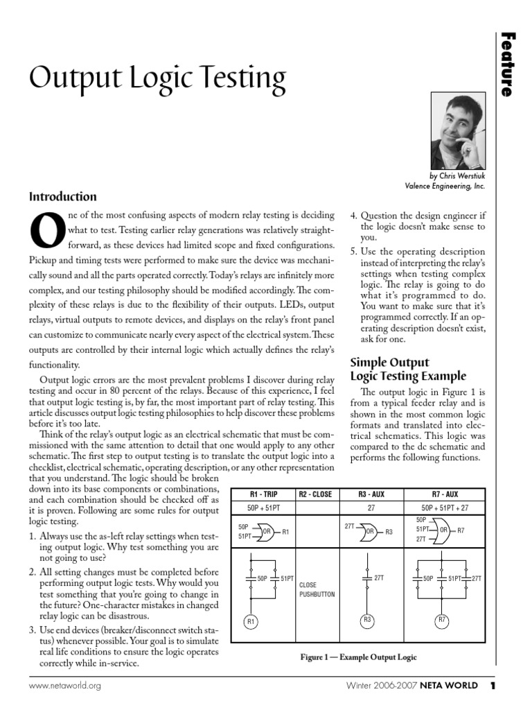Direction A Loc PDF Relay Logic Gate