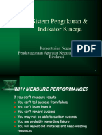 PENGUKURAN Dan INDIKATOR KINERJA