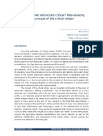 Fuks, M., Casalecchi, G. A., & Araújo, M. M. (2017) - Are Dissatisfied Democrats Critical Reevaluating The Concept of The Critical Citizen