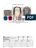 Student Nurse T-Shirt Order Form: Option A Option B Option C
