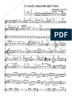 I Should Have Known Better Violin 1 PDF