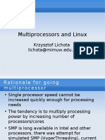Multiprocessors and Linux: Krzysztof Lichota Lichota@mimuw - Edu.pl