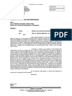 Oficio A Planeamiento y Presupuesto, Soliciten Asignacion Presupuestal